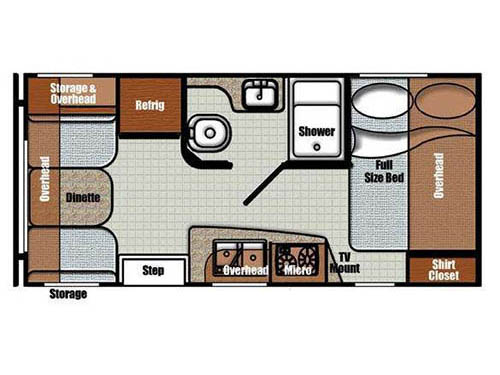 Vista Cruiser 17RWD Floorplan