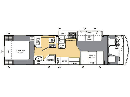 Floorplan - 2007 Coachmen RV Mirada 290 KS