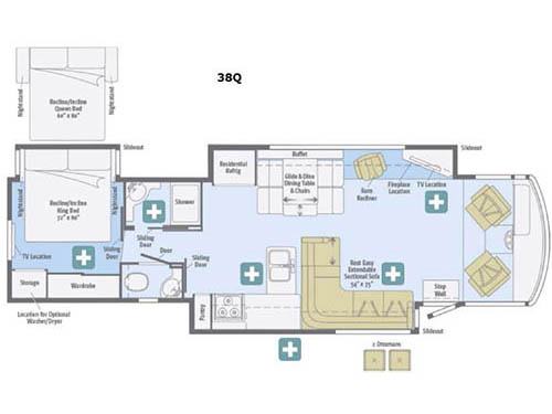 Floorplan - 2016 Winnebago Adventurer 38Q