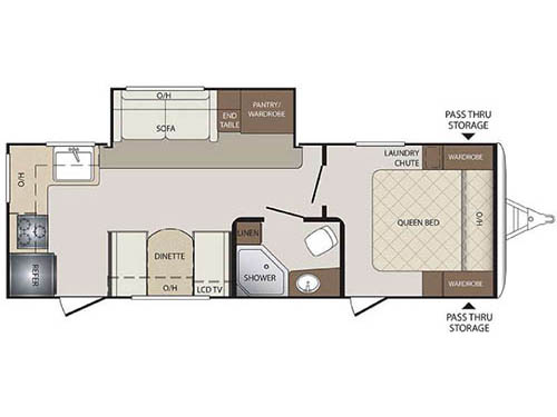 Floorplan - 2016 Keystone RV Bullet 248RKS
