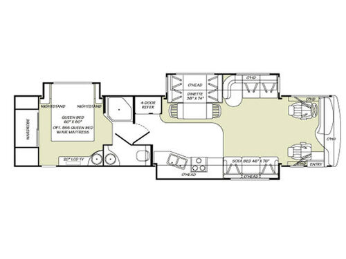 Floorplan - 2007 Fleetwood RV Discovery 39S