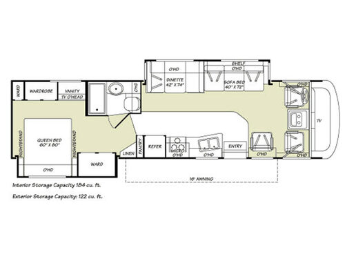 Floorplan - 2007 Fleetwood RV Fiesta LX 34N