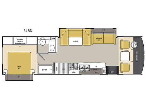 Floorplan - 2016 Coachmen RV Pursuit 31 BD