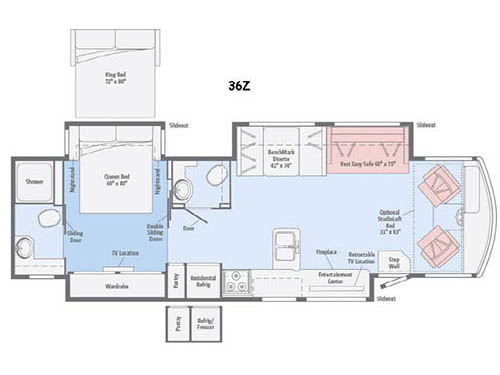Floorplan - 2016 Itasca Sunova 36Z