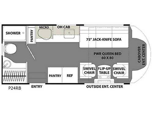 Floorplan - 2016 Coachmen RV Orion P24RB