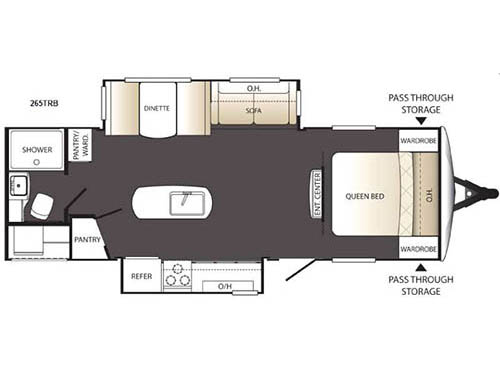Outback Terrain Ultra Lite 265TRB Floorplan