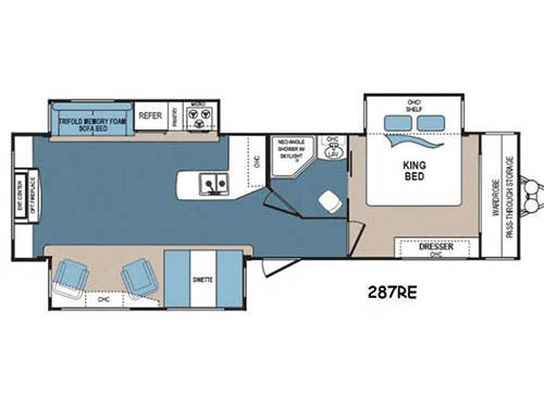 Floorplan - 2016 Dutchmen RV Denali 287RE