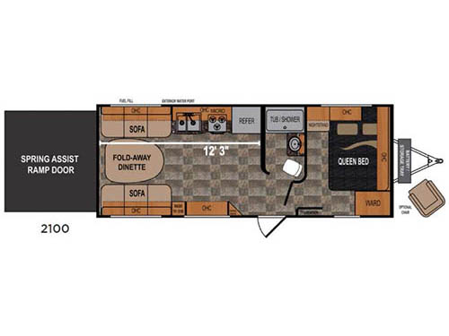 Floorplan - 2016 Dutchmen RV Rubicon 2100
