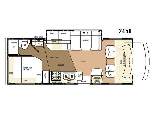Floorplan - 2007 Forest River RV Sunseeker 2450S