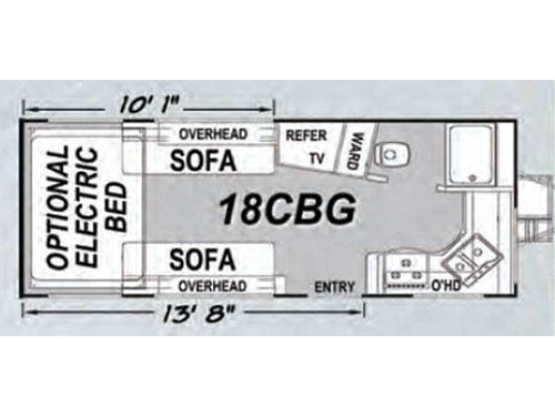 Floorplan - 2015 Eclipse Stellar Xtra Lite 18CBG