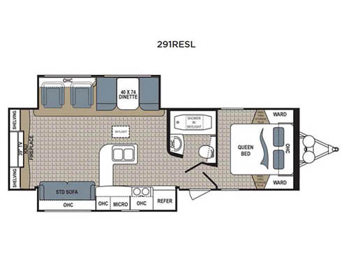 Floorplan - 2016 Dutchmen RV Kodiak Ultimate 291RESL