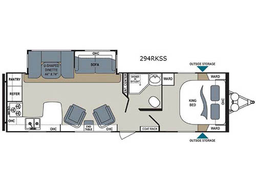 Floorplan - 2016 Dutchmen RV Aerolite 294RKSS