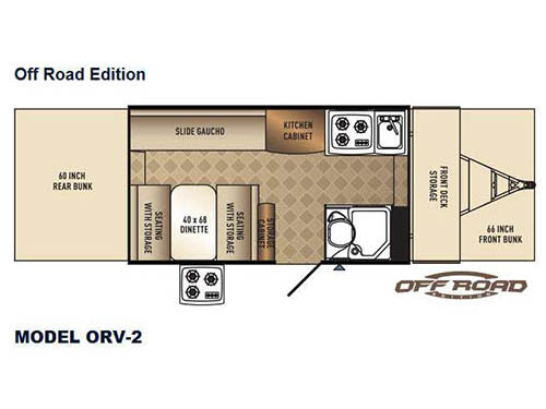 Floorplan - 2015 Palomino Basecamp ORV-2