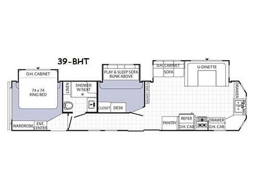 Puma Destination 39-BHT Floorplan