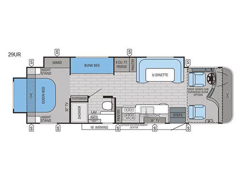 Precept 29UR Floorplan