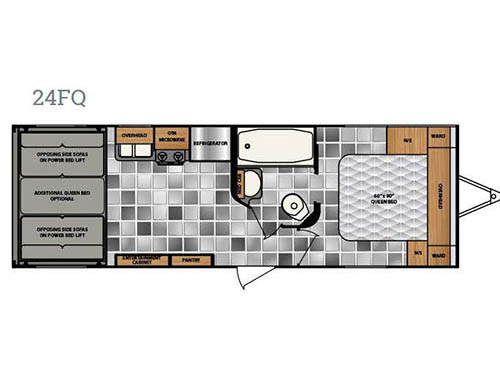 Floorplan - 2016 Winnebago Industries Towables Spyder 24FQ