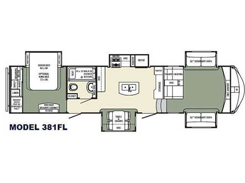 Columbus 381FL* Floorplan