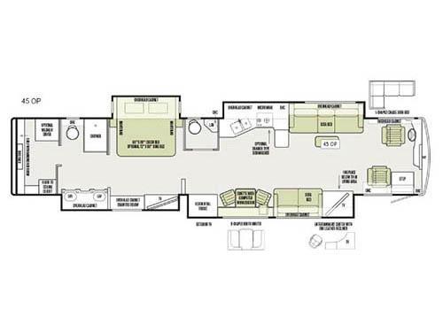 Floorplan - 2016 Tiffin Motorhomes Allegro Bus 45 OP