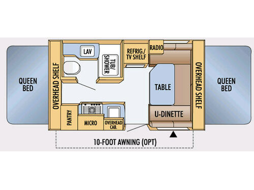 Jay Feather EXP 17 Ex-PORT Floorplan