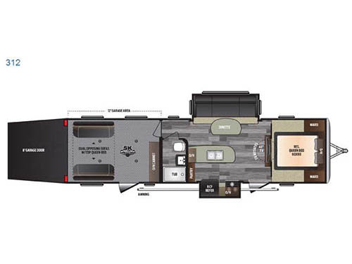 Floorplan - 2016 Keystone RV Impact 312
