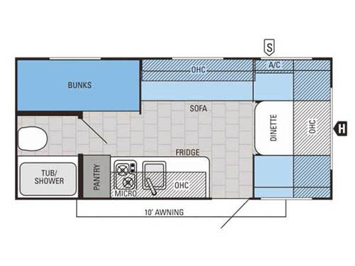 Floorplan - 2016 Jayco Jay Flight SLX 184BH