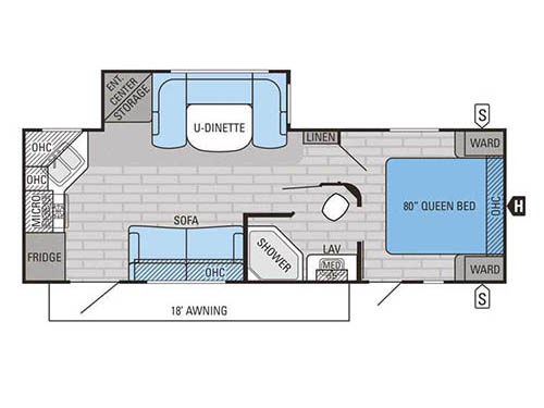 Floorplan - 2016 Jayco Jay Flight 26RKS