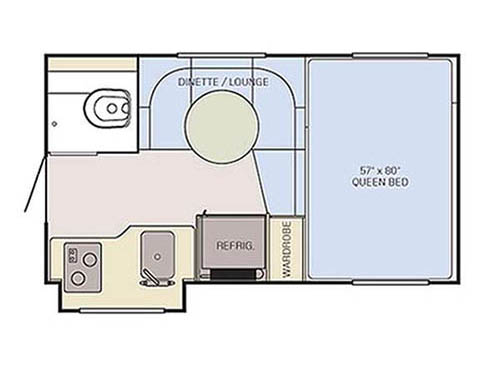 Floorplan - 2016 Adventurer LP (ALP) Adventurer Truck Campers 80GS