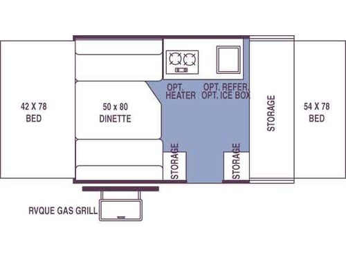 Floorplan - 2007 Forest River RV Rockwood Freedom/LTD 1610 Freedom