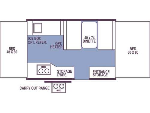 Rockwood Freedom/LTD 1940 Freedom LTD Floorplan