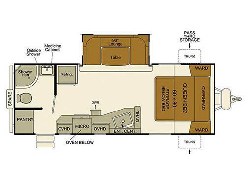 Floorplan - 2016 EverGreen RV i-Go G235RB