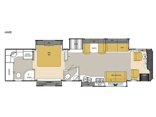 Floorplan - 2016 Coachmen RV Sportscoach Cross Country RD 404RB