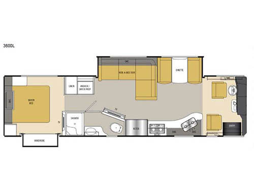 Floorplan - 2016 Coachmen RV Sportscoach Cross Country SRS 360DL