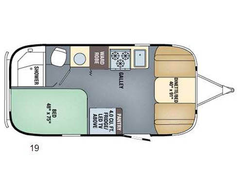 Floorplan - 2016 Airstream RV International Signature 19