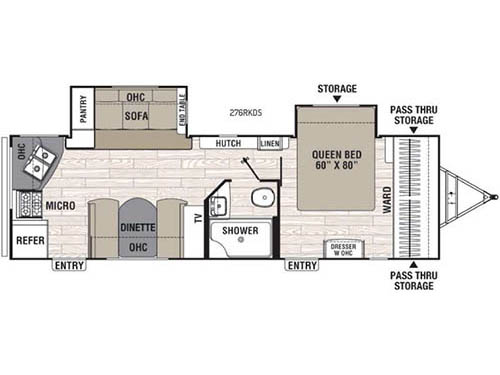 Freedom Express 276RKDS Floorplan