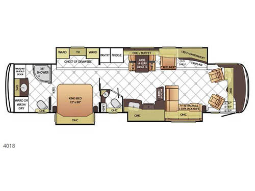 Floorplan - 2016 Newmar Dutch Star 4018