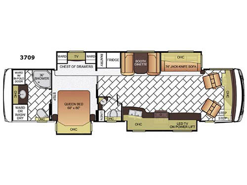 Floorplan - 2016 Newmar Ventana LE 3709