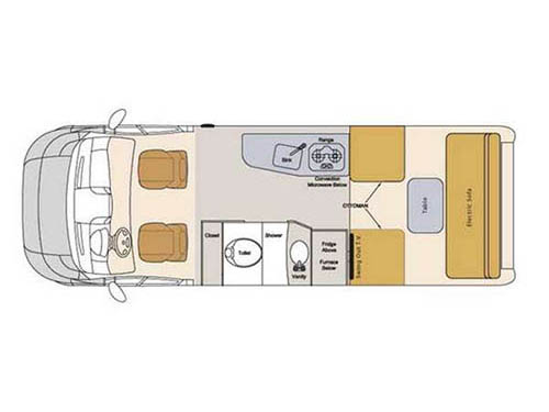 Floorplan - 2016 Pleasure-Way Lexor TS