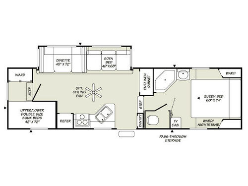Wilderness 2952BS Floorplan