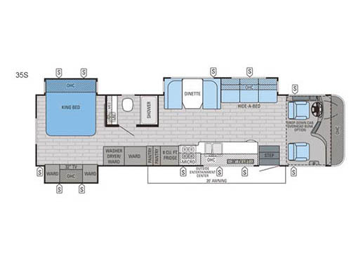 Floorplan - 2016 Jayco Precept 35S