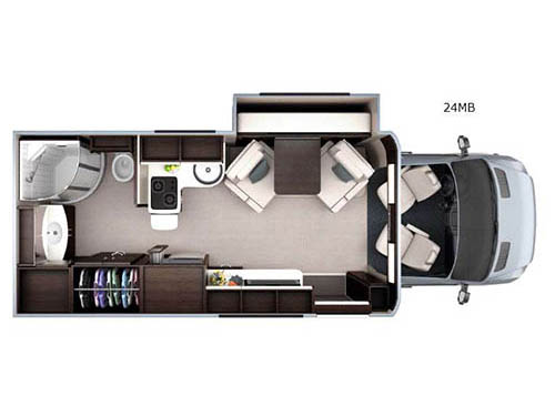 Floorplan - 2016 Leisure Travel Unity U24MB