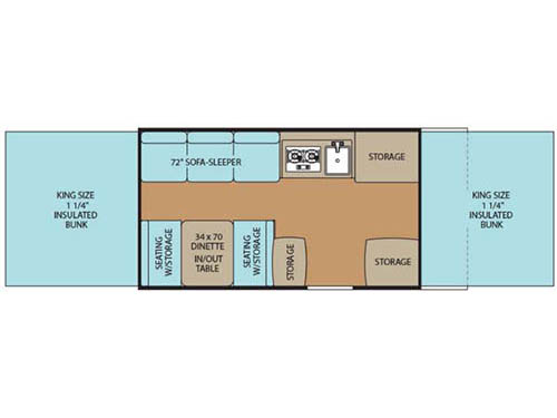Floorplan - 2016 Viking Epic Series 2405ST Epic