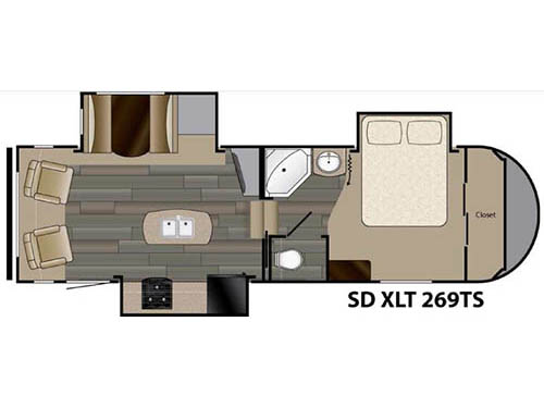Sundance XLT 269TS Floorplan