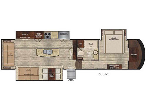 Floorplan - 2016 Vanleigh RV Vilano 365RL