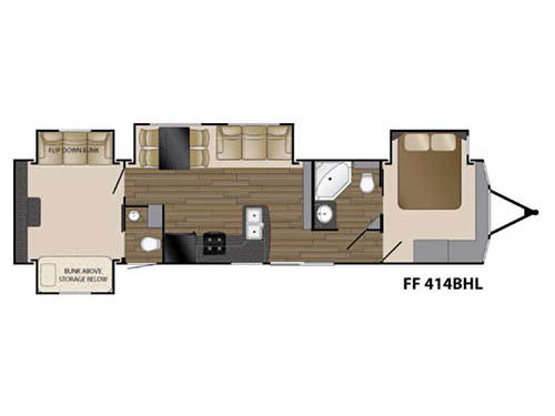 Fairfield Limited 414BHL Floorplan