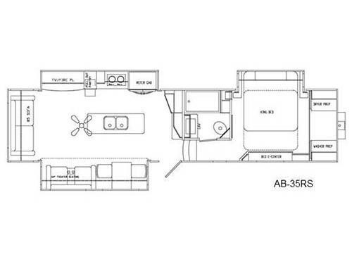 Floorplan - 2016 Augusta RV Ambition AB-35RS