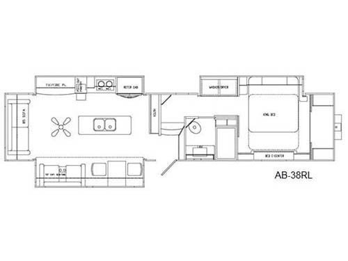 Floorplan - 2016 Augusta RV Ambition AB-38RL