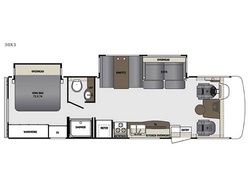 Floorplan - 2016 Forest River RV Georgetown 3 Series 30X3