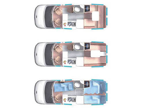 Floorplan - 2016 Roadtrek Popular 210