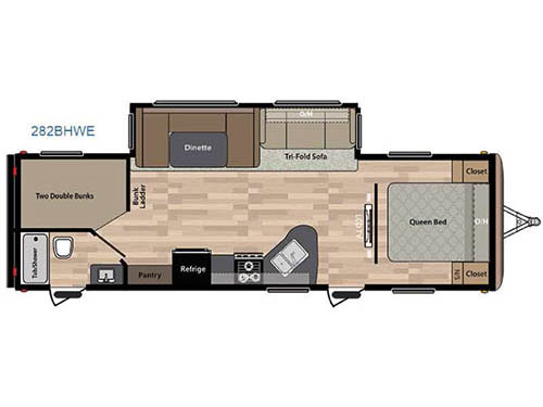 Floorplan - 2016 Keystone RV Springdale 282BHWE