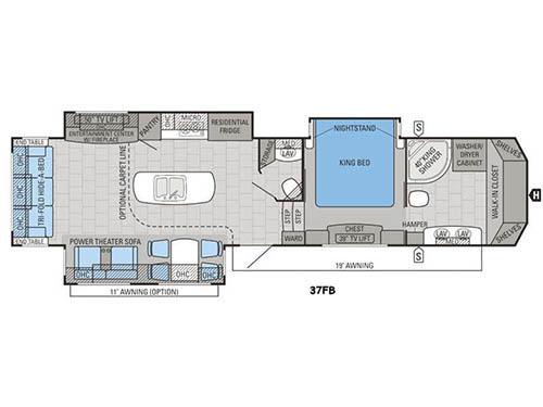 Floorplan - 2016 Jayco Designer 37FB